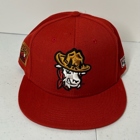 The Game Pro Hat Glacier Range Riders Goat Montana Baseball On Field Cap 7 1/8 - Picture 1 of 7